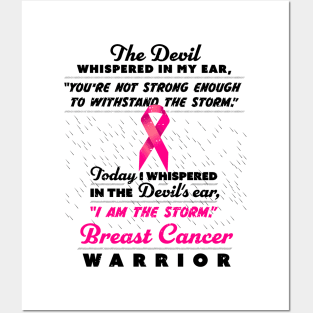 The Devil whispered - Women Breast Cancer Warriors Posters and Art